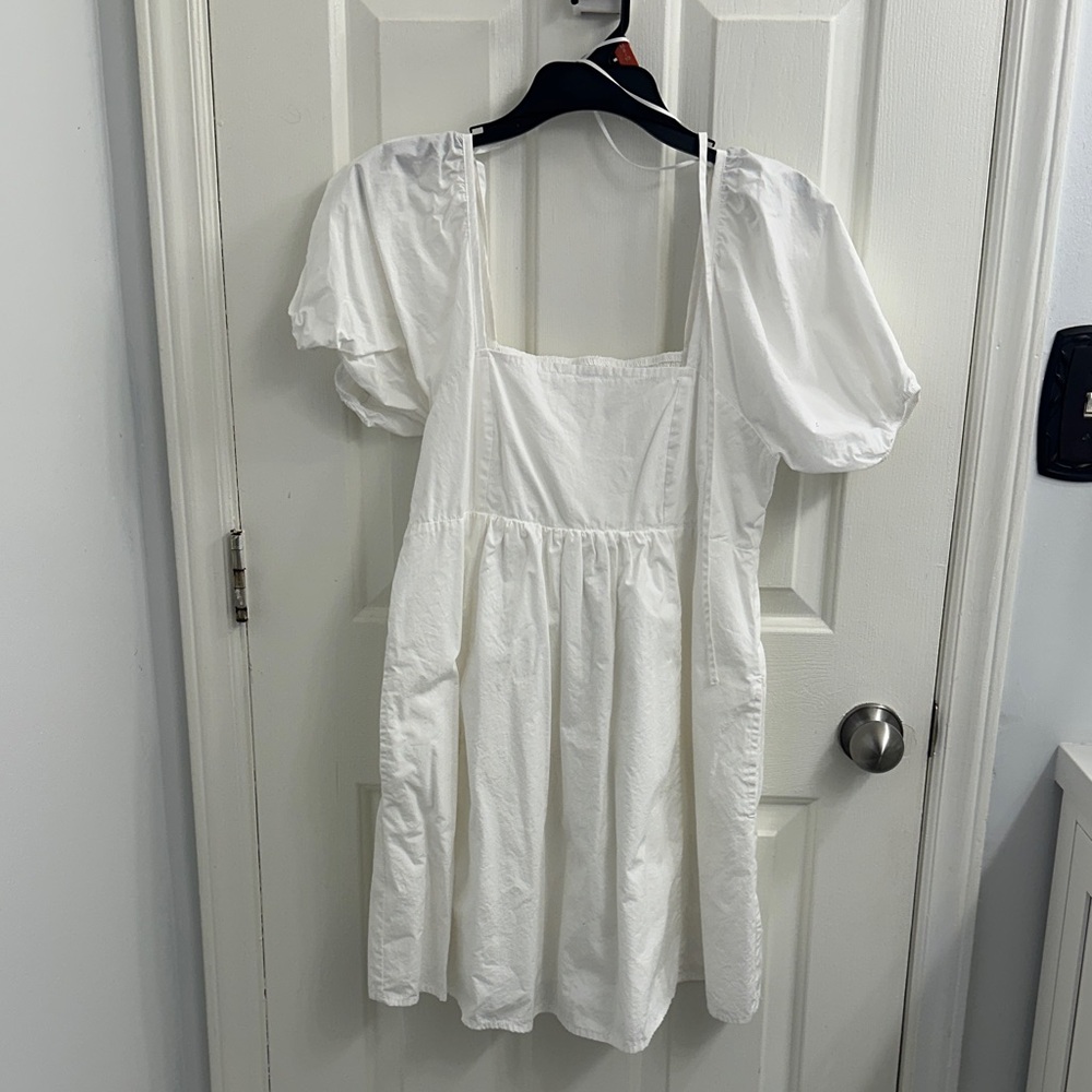 Draper James White Smocked Dress